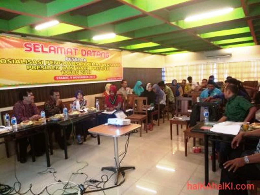Panwaslu Langkat Laksanakan Sosialisasi Pengawasan Pemilu 2019.