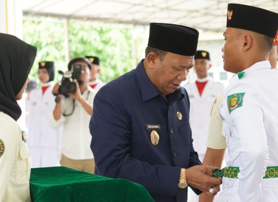 58 Anggota Paskibraka Kabupaten Langkat Dikukuh Syah Afandin